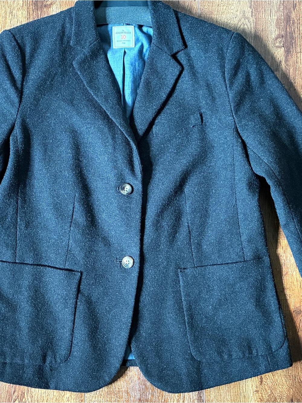 Gap Charcoal Wool-Blend Academy Blazer- Women's